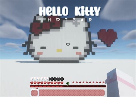 hello kitty minecraft skin|minecraft hello kitty hotbar.